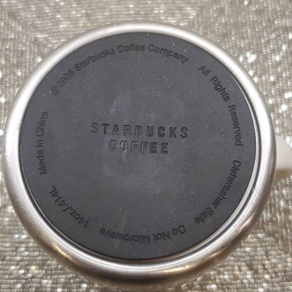 STARBUCKS Ceramic & Steel Mug - 14 Fl Oz. - Picture 6 of 6